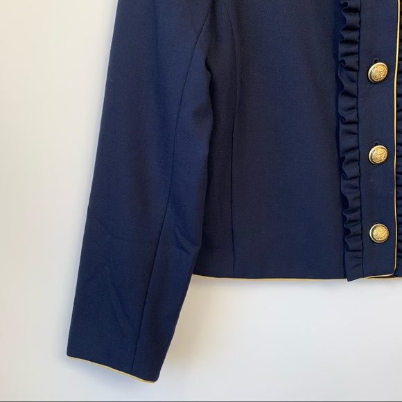 J. Crew Preppy Blue Blazer gold buttons - Picture 8 of 16
